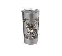 Cuernos, alas y susurros Gamigin Rises Vaso térmico de acero inoxidable de doble pared