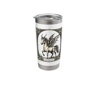 Cuernos, alas y susurros Gamigin Rises Vaso térmico de acero inoxidable de doble pared