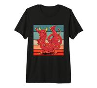 Cuernos de dragón, púas, alas, Garras musculares, Intenso Camiseta Premium