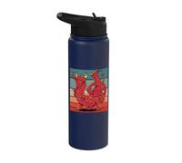 Cuernos de dragón, púas, alas, garras musculares, intenso Stainless Steel Insulated Water Bottle