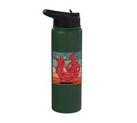Cuernos de dragón, púas, alas, garras musculares, intenso Stainless Steel Insulated Water Bottle