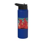 Cuernos de dragón, púas, alas, garras musculares, intenso Stainless Steel Insulated Water Bottle