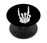 Cuernos de Mano de Esqueleto de Halloween PopSockets PopGrip Adhesivo