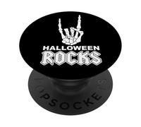 Cuernos de Mano de Esqueleto de Halloween PopSockets PopGrip Adhesivo