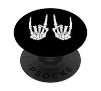 Cuernos de Mano de Esqueleto de Halloween PopSockets PopGrip Adhesivo