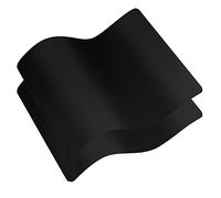 Cuero Adhesivo, Cuero para Tapizar, 2pcs Parches para Polipiel, Piel para Tapizar 10 X 20 cm para Sofás, Asientos de coche, Muebles, Reparación y Renovación (Negro)