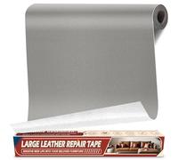Cuero Adhesivo para Tapizar Gris, 43x200cm Parche Cuero Adhesivo, Polipiel Adhesiva para Tapizar, Parches de Reparacion Autoadhesivo para Asiento de Coche, Silla, Sofá, Barco