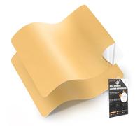 Cuero adhesivo para tapizar, Parche de Reparación Autoadhesivo 30 x 21 cm-2 piezas, Polipiel adhesiva para tapizar de Automóviles, Sofás, Asientos de Barcos, Sofás para Sillas(Beige y amarillo)