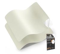 Cuero adhesivo para tapizar, Parche de Reparación Autoadhesivo 30 x 21 cm-2 piezas, Polipiel adhesiva para tapizar de Automóviles, Sofás, Asientos de Barcos, Sofás para Sillas(Marfil blanco)