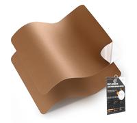 Cuero adhesivo para tapizar, Parche de Reparación Autoadhesivo 30 x 21 cm-2 piezas, Polipiel adhesiva para tapizar de Automóviles, Sofás, Asientos de Barcos, Sofás para Sillas(Marrón claro)