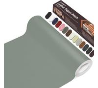 Cuero Adhesivo Parches, 20 x 100cm Reparación De Cuero Parches, Parche de Reparación Autoadhesivo para Tapizar para Sofá, Asientos de Automóviles, Muebles, Cabecera.(Gris Claro)