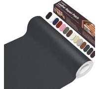 Cuero Adhesivo Parches, 20 x 100cm Reparación De Cuero Parches, Parche de Reparación Autoadhesivo para Tapizar para Sofá, Asientos de Automóviles, Muebles, Cabecera.(Gris Oscuro)