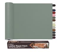 Cuero Adhesivo Parches, 40 x 160cm Reparación De Cuero Parches, Parche de Reparación Autoadhesivo para Tapizar para Sofá, Asientos de Automóviles, Muebles, Cabecera.(Gris Claro)