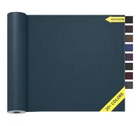 Cuero Adhesivo Parches para Tapizar Azul Marino, 40 x 160cm Kit de Reparación De Cuero Parches, Parche de Reparación Autoadhesivo para Sofá, Asientos de Automóviles, Muebles, Cabecera.