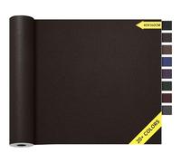 Cuero Adhesivo Parches para Tapizar Café Negro, 40 x 160cm Kit de Reparación De Cuero Parches, Parche de Reparación Autoadhesivo para Sofá, Asientos de Automóviles, Muebles, Cabecera.
