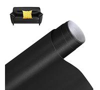 Cuero Adhesivo Parches Polipiel, 2 volúmenes de Polipiel Adhesiva Piel para Tapizar 40 x 150 cm para Sofás, Asientos De Coche, Silla De Oficina, Cabecera, Bolsos, Negro