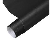 Cuero Adhesivo, Polipiel Adhesiva, 2 Rollos Parches para Polipiel, Piel para tapizar, Parche de Cuero Autoadhesivo 40 x 150 cm, para Sofa, Silla de oficina, Muebles, Asientos de Coche, Negro