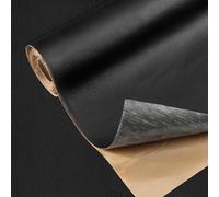 Cuero Adhesivo, Reparación de Cuero Parches, Polipiel Adhesiva para Sofa, Silla de oficina, Muebles, Asientos de Coche (Negro, 40x137cm)