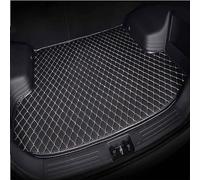 Cuero Alfombra de Maletero Coche para Lexus CT200H 2017 2018 2019, Impermeable Antideslizante Bandeja Forro Maleteros, Todo Tipo de Clima Alfombra Protectora, Black Beige