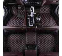Cuero Alfombrillas Coche para Alfa Romeo Tonale 965 2022 2023 2024 2025 2026, Juego Completo Protección Moqueta Interior Impermeable Automovil Alfombras,Black-Red