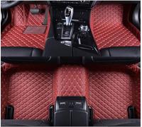 Cuero Alfombrillas Coche para Lamborghini Urus 2018 2019 2020 2021 2022 2023 2024, Juego Completo Protección Moqueta Interior Impermeable Automovil Alfombras,Wine-Red
