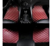 Cuero Alfombrillas Coche para Mitsubishi Mirage 2012-2019 2020 2021 2022 2023 2024 2025(LHD), Juego Completo Protección Moqueta Antideslizante Impermeable Automovil Alfombras,F-Wine Red