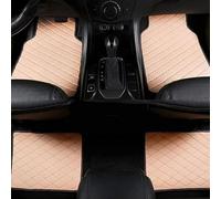 Cuero Alfombrillas Coche para Mitsubishi Mirage 2012-2019 2020 2021 2022 2023 2024 2025(LHD), Juego Completo Protección Moqueta Antideslizante Impermeable Automovil Alfombras,C-Beige