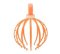 Cuero Cabelludo Cabello Meridiano Cuidado de los Músculos Cabeza Herramienta Piel Spa para Curar Masajeador Estimulación Estrés Aparato Relajante Práctico Salón Garra Rascador Masaje(Naranja)