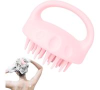 Cuero cabelludo Masajeador, Suave Silicona Cabello Limpieza Cepillo, Wet y Seco Cabello Cabeza Masajeador, Cabeza Exfoliante Champú Cepillo para hombres Mujeres (Rosa)