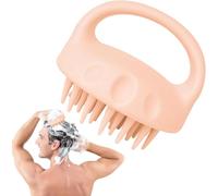 Cuero cabelludo Masajeador, Suave Silicona Cabello Limpieza Cepillo, Wet y Seco Cabello Cabeza Masajeador, Cabeza Exfoliante Champú Cepillo para hombres Mujeres (Rosa claro)