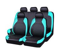 Cuero Coche Fundas Asientos para Suzuki Vitara (LY) 4.Gen 2015 2016 2017-2022, Impermeable Completo Juegos De Cubreasientos Delanteros Y Traseros Protector Interior Accesorios,Blue-Green/A