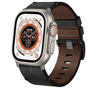 Cuero Correa Apple Watch Ultra 49mm, Cuero Genuino Pulseras Vintage Banda Reemplazo Correa para iWatch Ultra 2 Ultra Series 9 8 7 6 5 4 3 2 1 SE