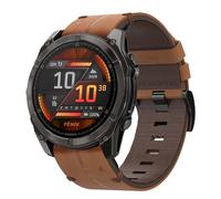 Cuero Correa Fenix 8 51mm, Easy Fit Cuero Genuino Pulsera 26mm Correa para Fenix 7X, FEnix 6X, FEnix 6X Pro, FENix 5X, FENix 5X Plus, FENIX 3, FENIX 3 HR, Garmin Enduro, Quatix3, D2 Delta PX