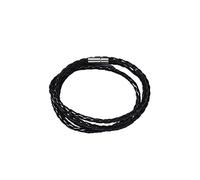 Cuero de la Unidad de Procesamiento Cuerda Trenzada Pulseras Joyas Pulseras Cuerda Negra Trenzada Hombres Pulseras Para Niños Amante Masculinos Pareja Regalos de CompBella y Hable.