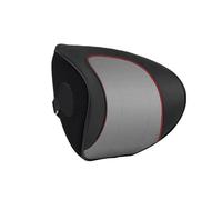 Cuero Funda Asiento Coche Almohada Para El Cuello Soporte Para Asiento Almohada De Espuma Para El Dolor De Espalda Baja Cojín De Cintura Fundas Protección cojín(Black grey 1)