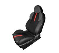 Cuero Funda Asiento Coche Funda Protectora Personalizada Para Asientos Cojín Protector Para Toyota Para GR86 Para SUBARU Para BRZ 2022 Fundas Protección cojín(Negro y rojo,Rear seats)