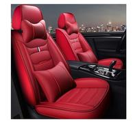Cuero Funda Asiento Coche Fundas De Asiento De Coche Accesorios De Coche Para Civic Para City Para CRV Para Crosstour Para Jazz Para Odyssey Fundas Protección cojín(Rojo,DE)