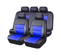 Cuero Funda Asiento Coche para Audi q7 q2 q2 Sport q8 rs3 8v rs4 b7 b8 rs4,Juegos de Funda de Asiento Universales Cómodo Impermeable Transpirable Interior Accesorios,D/Black Blue
