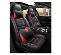 Cuero Funda Asiento Coche Para Hyundai Para Tucson 2022 Funda De Cuero Para Asiento Accesorios De Coche Juego Completo Interior Fundas Protección cojín(Negro rojo,edición de lujo)