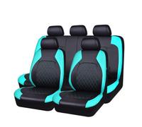 Cuero Funda Asiento Coche para Opel Corsa E 2014-2019, Impermeables Transpirable De Cubreasientos Cubreasientos Protectores 9 Piezas,E-Green