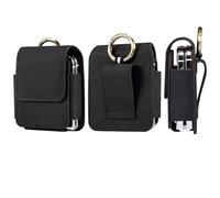 Cuero Funda Móvil Cinturón Compatible con Samsung Galaxy Z Flip 6/5/4/3/Z Flip/Motorola RAZR 40 Ultra, Bolsa de Cintura para Celular Hombre Riñonera Cintura Compatible con Huawei P50 Pocket/Pocket S