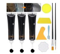 Cuero Liquido Reparador Negro 60g, Reparador Cuero Negro, Reparador de Cuero para Reparar Arañazos, Decoloraciones y Agujeros en Sofás de Cuero, Asientos de Coche, Zapatos, Carteras Cuero Sintético