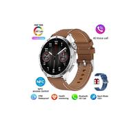 (Cuero marrón) 2025 nuevo compatible con Huawei GT4 Pro reloj inteligente para adultos con NFC GPS Tracker 466*466