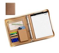 Cuero Notepad Holder - PU 26.5x34.5cm | Organizador Padfolio de negocios con carpeta de documentos A4 | Profesional Resume Binder Legal Pad For Men Women For Office Meeting