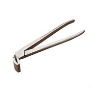 Cuero para alicates de aplanamiento de bordes, cuero de acero inoxidable para prensa de recorte de bordes para abrazadera de cinturón de bolsa, mandíbula fija de 38 mm, herramienta manual para hacer