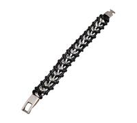 Cuero Trenzada Personalizada para Hombres Punk Brazalete para Ocasiones Cumpleaños