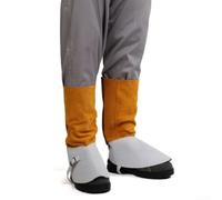 Cuero vacuno soldadura Spats, cuero botas cubiertas, protectores resistentes al calor, protección gruesa para soldadura, corte, forja, 1 par (amarillo y blanco)