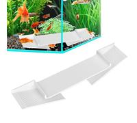 Cueros de camarón para acuario, tubo de hábitat de camarones de pescado, hábitat con cúpula triangular de esquina, gran agujero curvo, terraza subterránea para cíclidos, cangrejos de río,