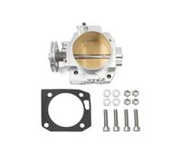 Cuerpo Acelerador Colector Admisión Alto Rendimiento Cuerpo Aceleración Aluminio 70 Mm RS-THB005 para RSX DC5, para Civic SI EP3 K20, K20A CNC Actuador del Cuerpo del Acelerador(Plata)