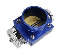 Cuerpo Acelerador Cuerpo del Acelerador COLECTOR DE ADMISIÓN DE Alto Rendimiento Aluminio Billet 5MM 70MM 80MM 90MM Actuador del Cuerpo del Acelerador(65MM Blue)